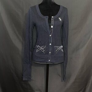 Abercrombie & Fit Navy Sweater -Medium